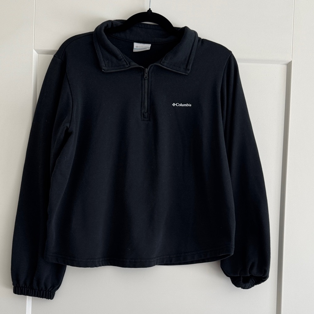 Columbia Midnight Black Half-Zip Pullover